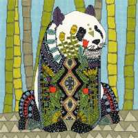 Jewelled-Panda-XSTU4-Kreuzstichbild-Bothy Threads